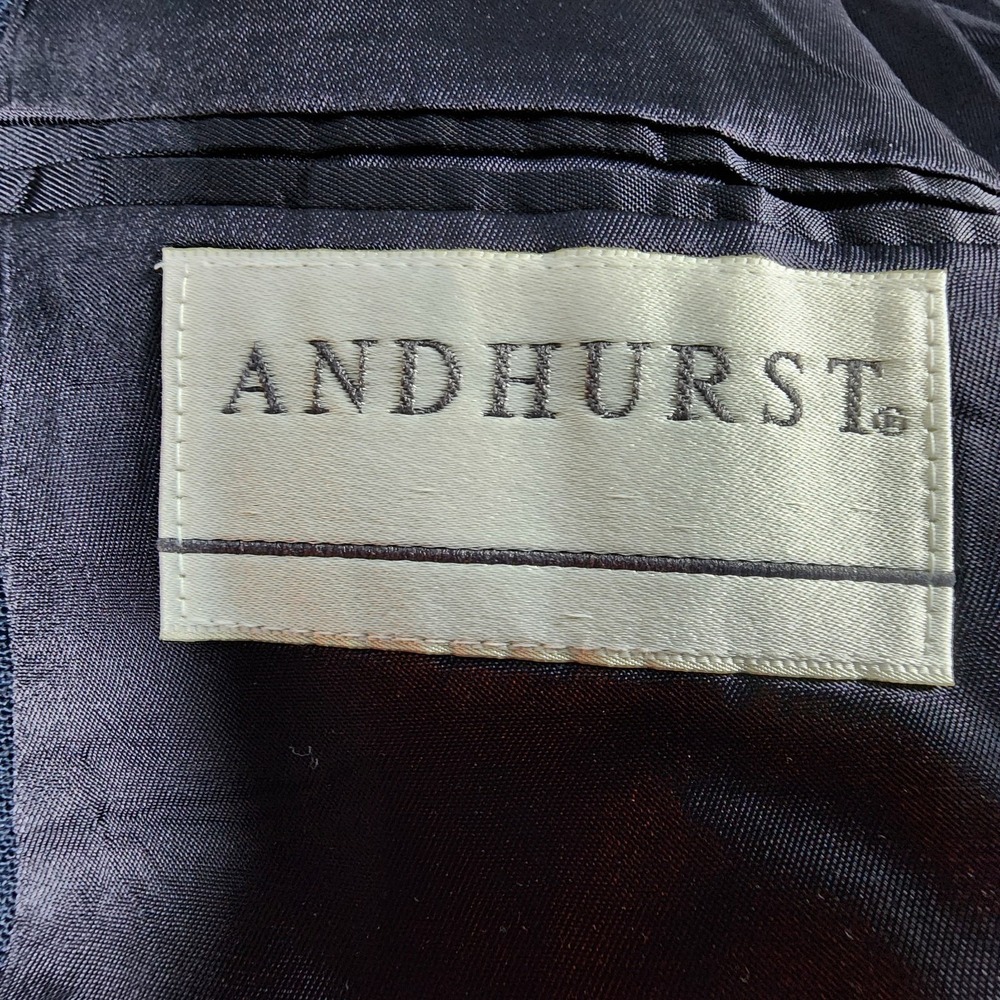 VTG Andhurst Blazer Men's 42S Sport Coat Navy Gold Button Made USA‎ Classic - Picture 8 of 15